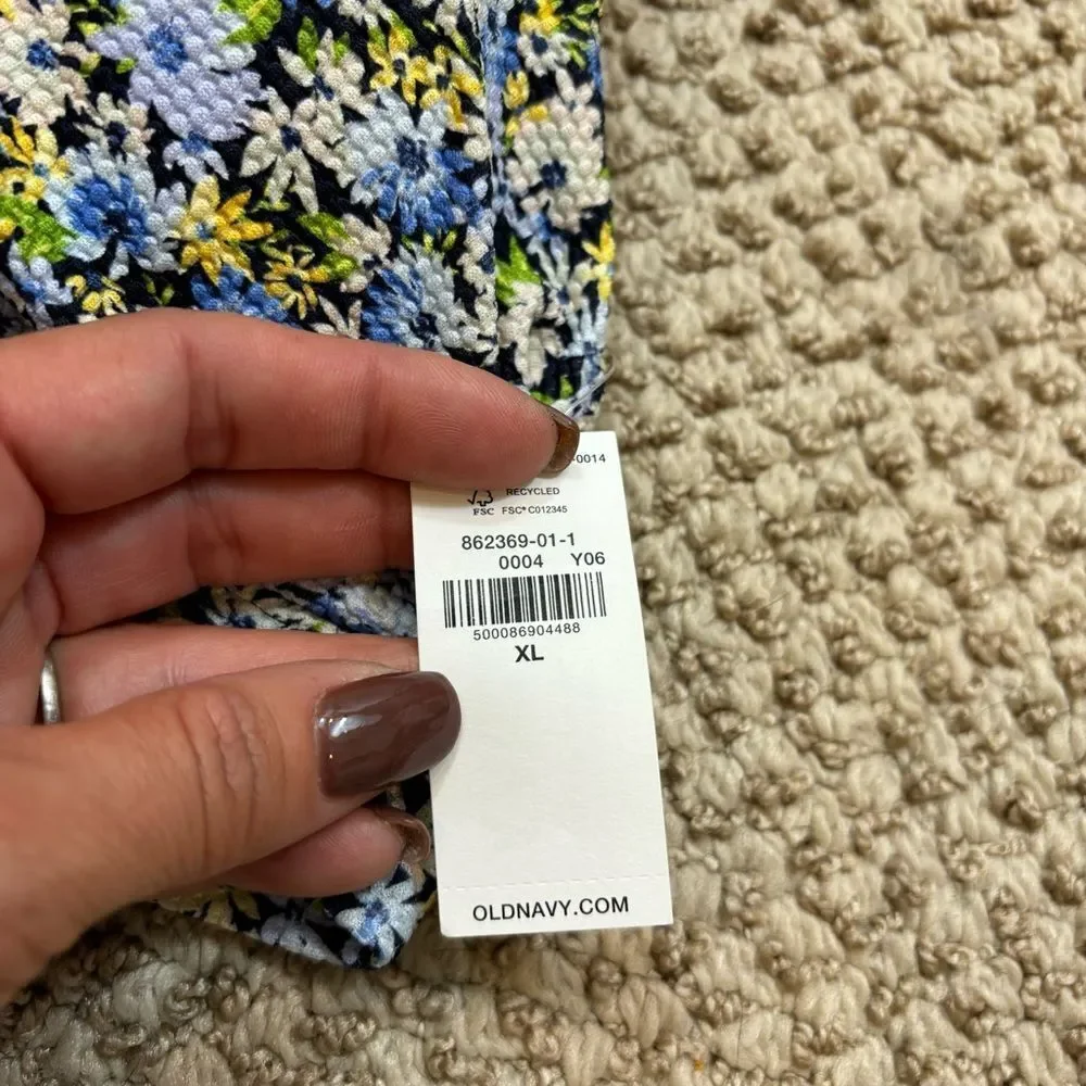 Brand me with Tags Old Navy‎ Piqué Classic Plunge Triangle Bikini Swim Top XL